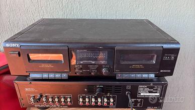 VINTAGE SONY TC-WE305 DUAL CASSETTE PLAYER JAPAN