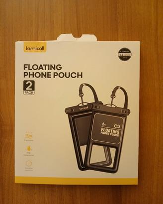 Custodia impermeabile galleggiante per smartphone 