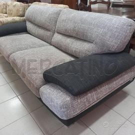 DIVANO 3/4 POSTI POLTRONE E SOFA' GRIGIO E NERO
