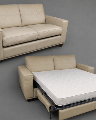 divano letto in pelle