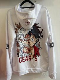 Felpa One Piece – Monkey D. Luffy Gear 5 Bianca
