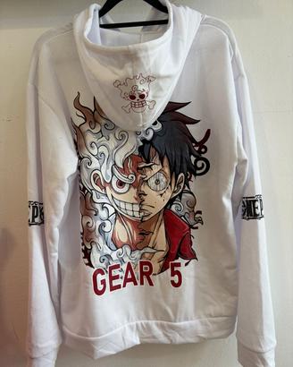 Felpa One Piece – Monkey D. Luffy Gear 5 Bianca