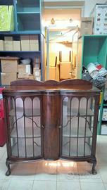 Vetrina bassa mogano