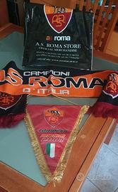 Gagliardetto+sciarpa Roma Campioni d'Italia 2001