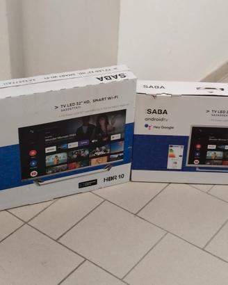 coppia SMART TV SABA ANDROID 24 & 32