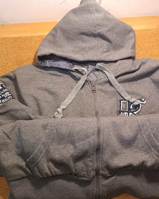  Felpa con cappuccio reversibile double face L