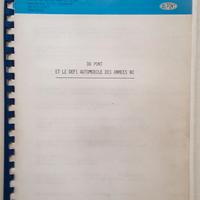 082 - DU PONT ET LE DEFI AUTOMOBILE DES ANNEES 80