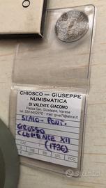 Moneta grosso clemente 12 1736 periziata
