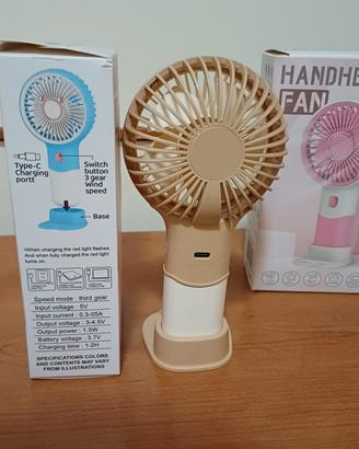 mini Ventilatore Portatile Ricaricabile USB 