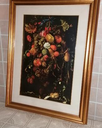 Stampa a colori - natura morta con frutti vari