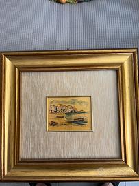 Cromolitografia su foglia d’oro 23 kt