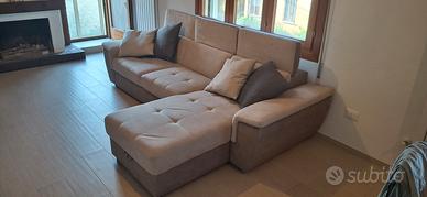 Divano ad angolo modulare e trasformabile  270x100