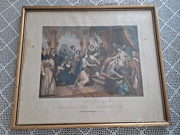 Quadro con stampa antica