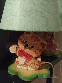 lampada in legno per bimbi