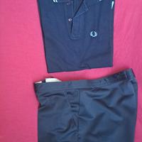 maglietta + pantaloncini vintage + racchetta 