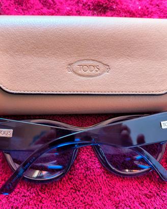 Tod's Occhiali da donna blu, con custodia
