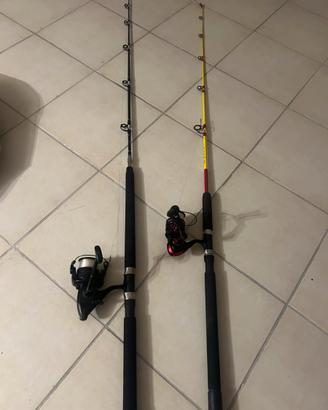 Canne da pesca da traina