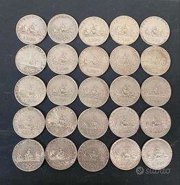 Lotto 25 Monete 500 Lire Caravelle Argento