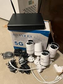 Kit videosorveglianza Wi-Fi 4 telecamere