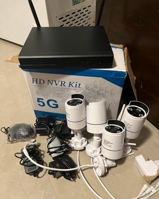 Kit videosorveglianza Wi-Fi 4 telecamere