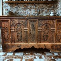 Cassapanca tirolese Valle Aurina 1770