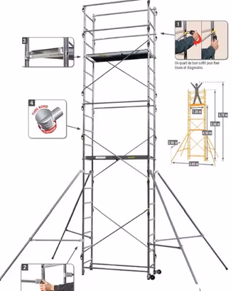 Trabattello domestico - 2 piani - Altezza max 6.50