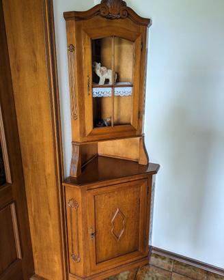 ANGOLIERA VINTAGE LEGNO MASSELLO 200CM