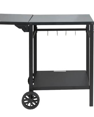 Carrello da Pranzo BBQ da Esterno Doppio Ripiano