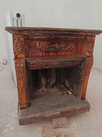 antica stufa Castellamonte modello Franklin