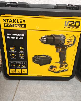trapano avvitatore Stanley motore brushless 