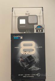 GoPro HERO 8 Black + Case Sub 60m + carica batt.