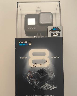 GoPro HERO 8 Black + Case Sub 60m + carica batt.