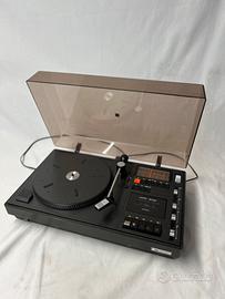 Giradischi Amplificato con Radio e Cassette
