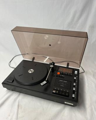 Giradischi Amplificato con Radio e Cassette