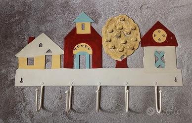 Appendino appendiabiti ferro shabby chic