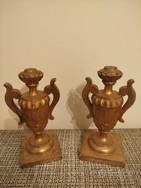 Coppia porta palme urne da altare XIX SEC.