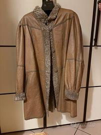 Pelliccia  ermellino reversibile giacca in pelle