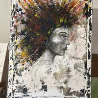 Quadro tecnica mista 70x100