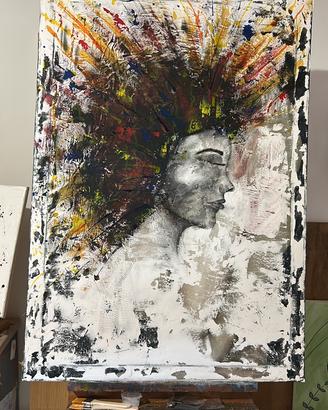 Quadro tecnica mista 70x100