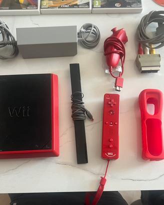 Lotto console Nintendo wii mini con 8 giochi