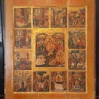 ICONA RUSSA ANTICA XVIII SECOLO – RESURREZIONE