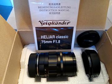 Obiettivo VOIGTLANDER Heliar Classic 75mm/1.8