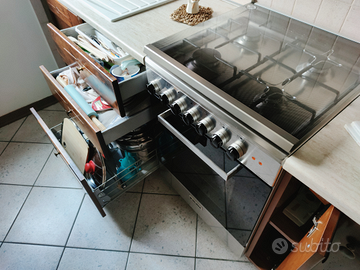 CORNETTA | Cucina Componibile Lineare L 160 cm 6 pz | Piano di lavoro  INCLUSO | Set di mobili da cucina