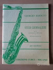 Libro di didattica musicale per saxofono.