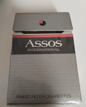 Pacchetto sigarette Assos  Intern. vuoto Grecia 