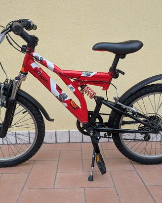Bici mtb btwin 20" bi-ammortizzata con luci LED