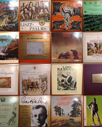 Lotto Album 16 Vinili Dischi di Musica Classica