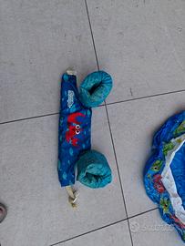 braccioli e gommone gonfiabile 
