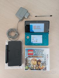 Nintendo 3DS Blu con Caricatore e LEGO City