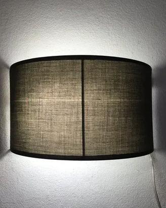 Lampada parete paralume grigio